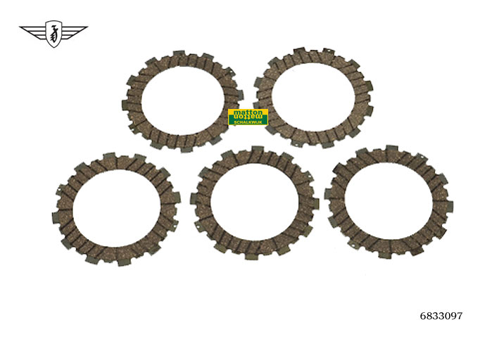 6833097 Koppelingsplaatset Zundapp KS125/175 LC Newfren
